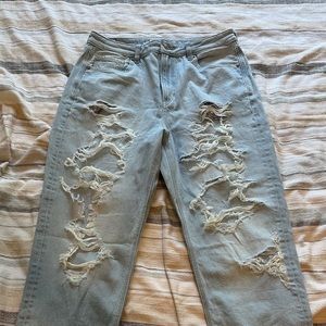 American eagle ripped mom  jeans size 12